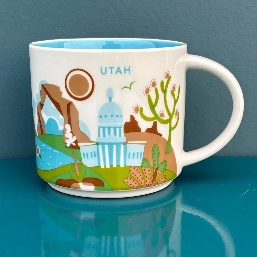 Starbucks 2015 Ceramic Utah “You Are Here” Mug